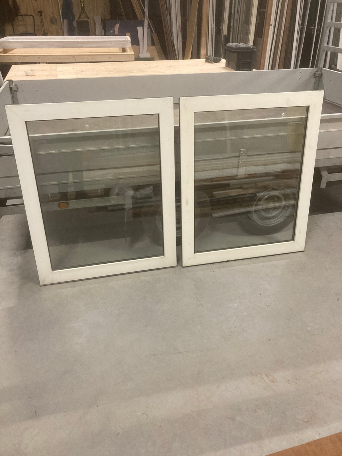 Kunststof kozijnen 94*113, Tuin en Terras, Ophalen, Kunststof, 1 tot 2 meter, Minder dan 3 meter