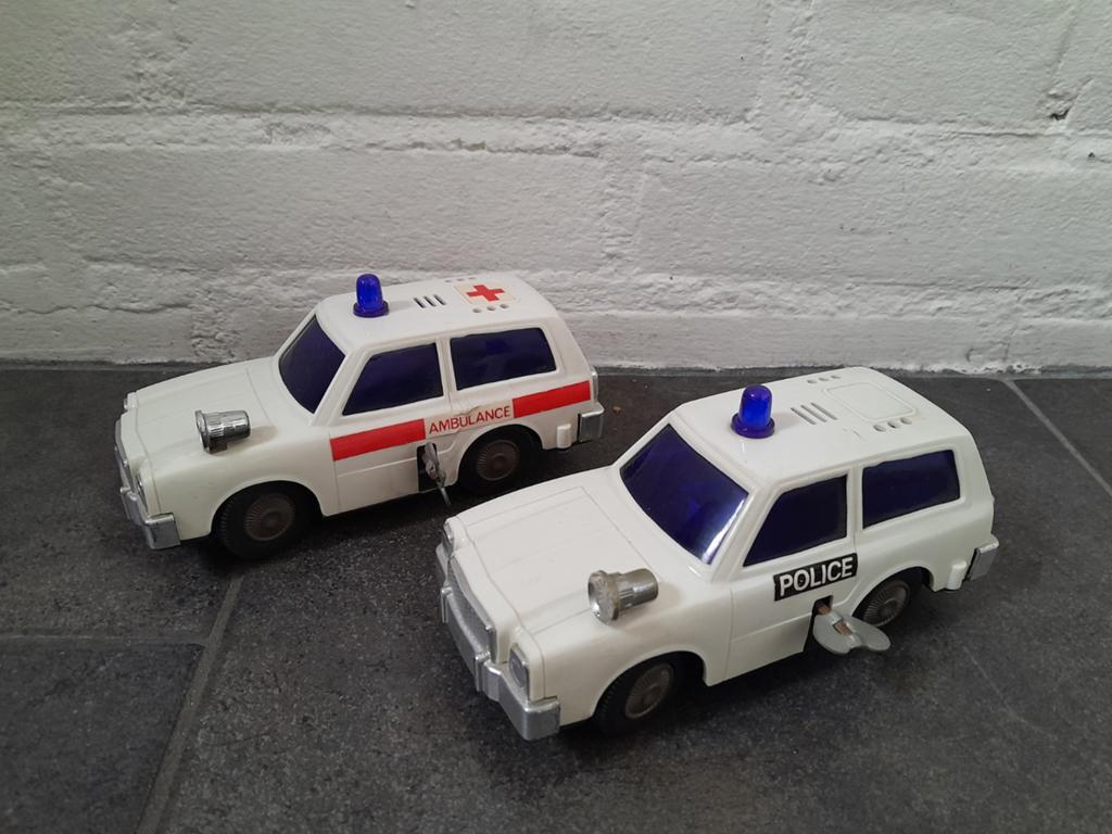 Auto ambulance opwindbaar ~ vintage, Ophalen of Verzenden, Gebruikt