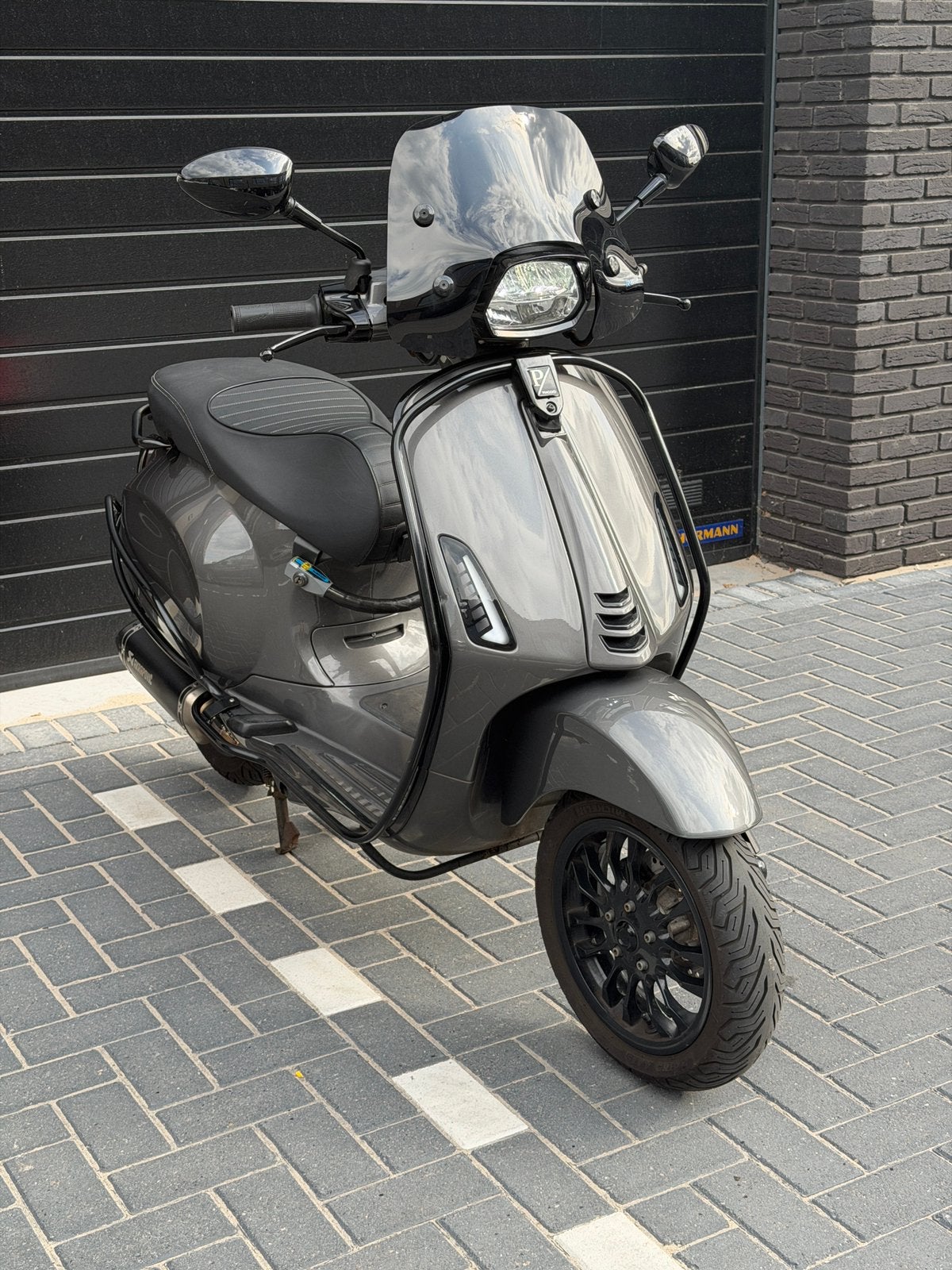 Vespa Sprint E4|Agaat Grijs|AKRA|Malossi 80cc| 80KM/H, Overige modellen, Ophalen of Verzenden, Zo goed als nieuw, Benzine