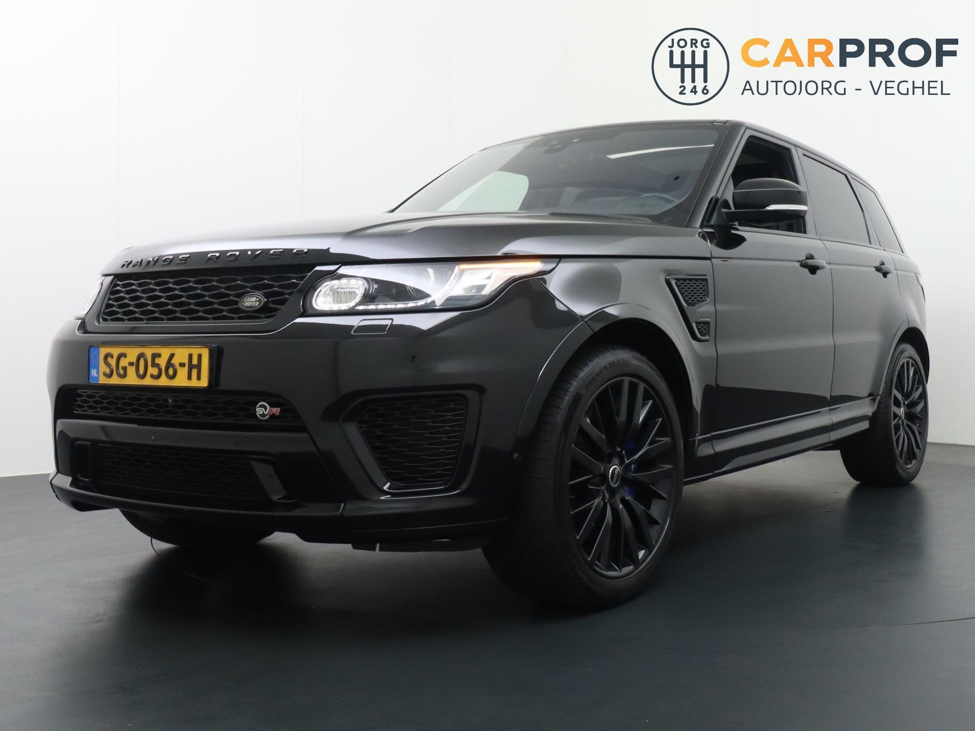 Land Rover Range Rover Sport 5.0 V8 Supercharged SVR 550 PK, Auto's, Land Rover, Automaat, 3000 kg, Zwart, Bedrijf