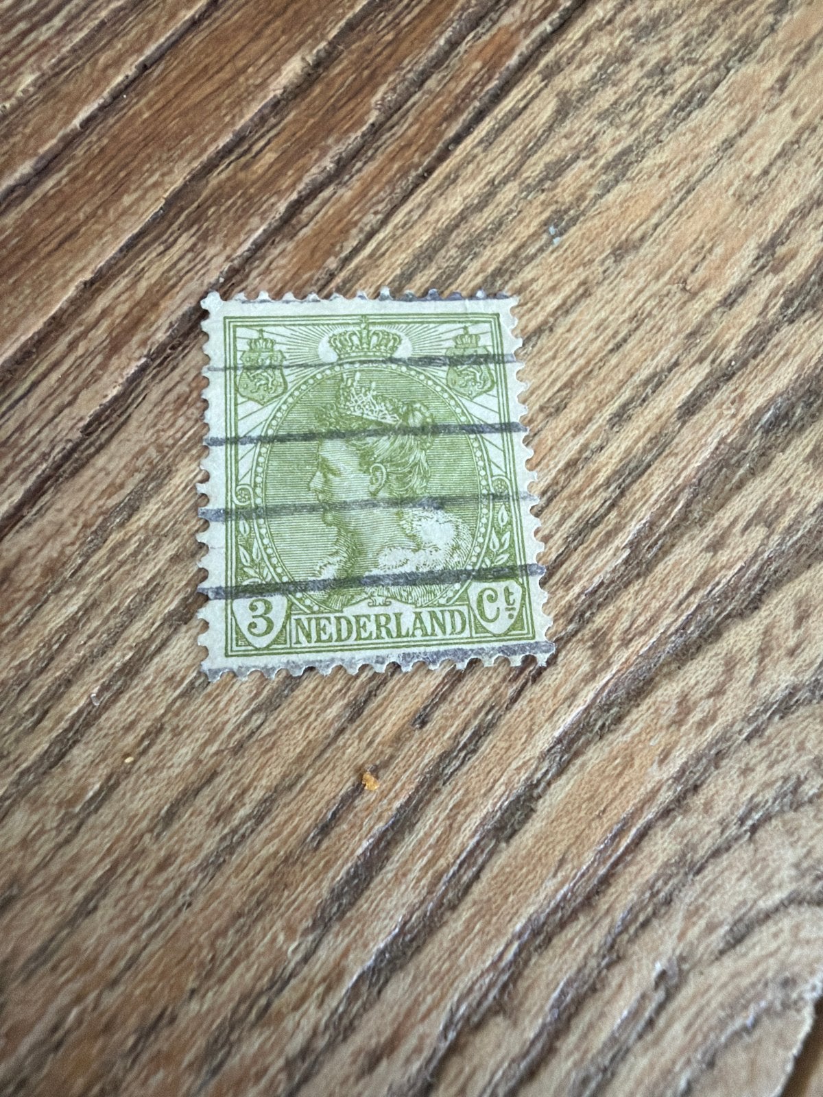 Nederlandse postzegel 3c Koningin Wilhelmina, Postzegels en Munten, Ophalen of Verzenden, T/m 1940, Gestempeld