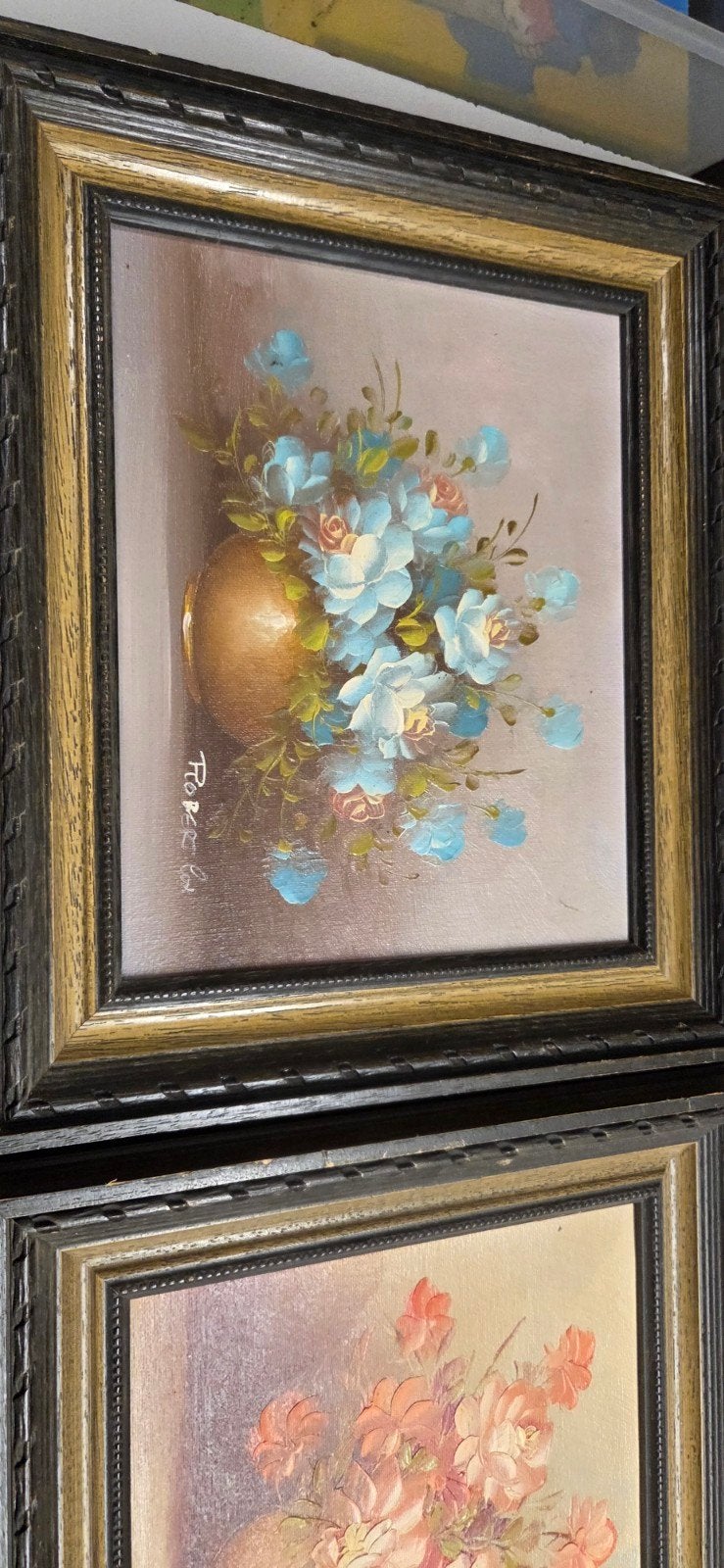 2 impasto schilderijen van Robert Cox, Ophalen of Verzenden