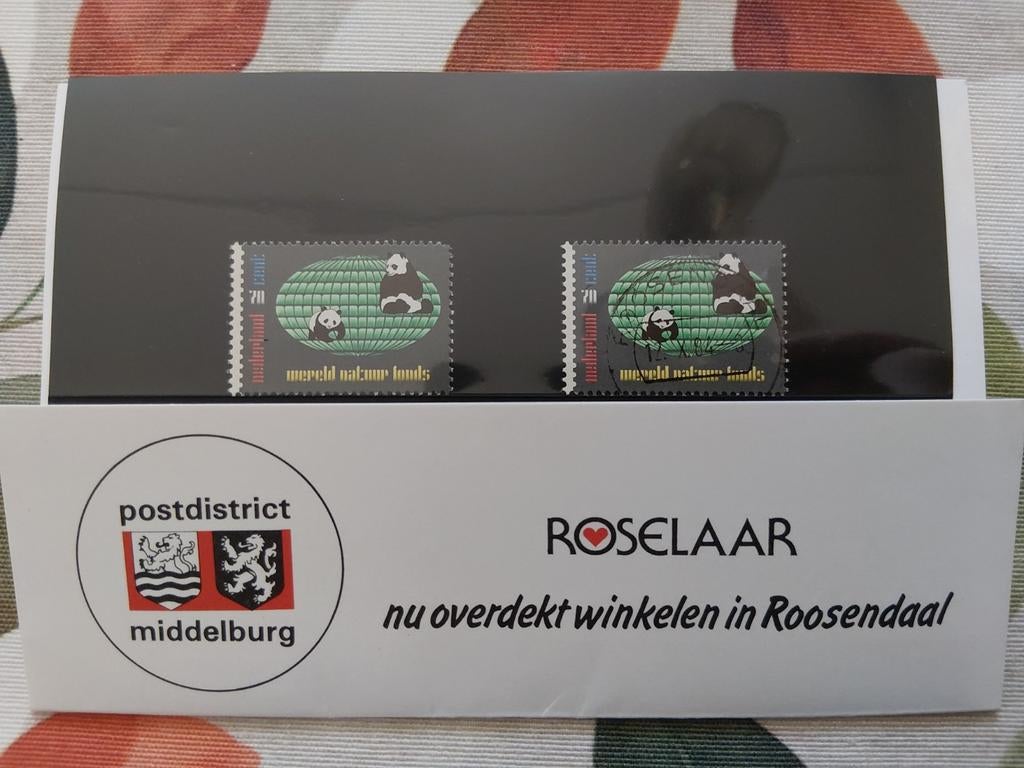 WNF Postzegelmapje PTT Post - 2 Postfrisse Zegels (1984), Ophalen of Verzenden