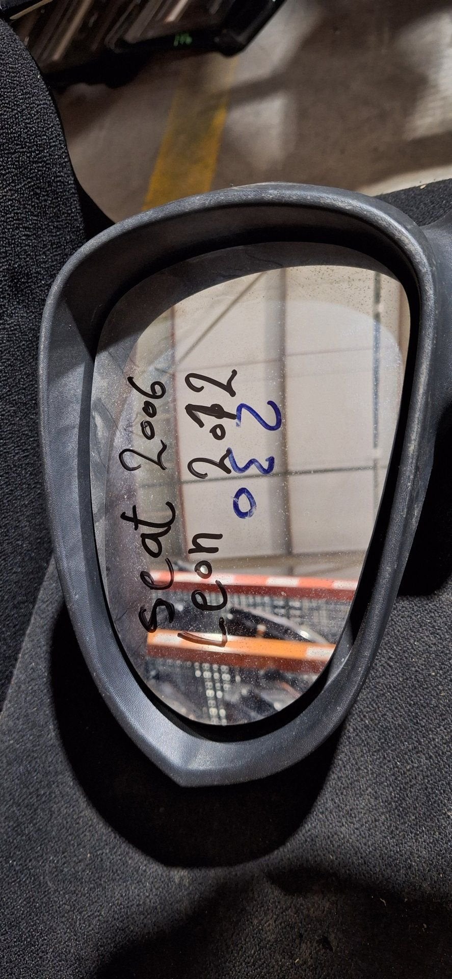 Seat Leon 1P (2005-2012) Buitenspiegel Rechts Zwart, Gebruikt, -, -, Ophalen of Verzenden