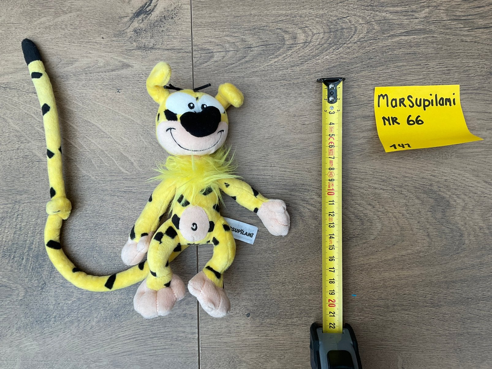 Nieuwe zgan Marsupilami knuffel uit 2018, Verzamelen, Ophalen, Overige figuren, Nieuw, Beeldje of Figuurtje