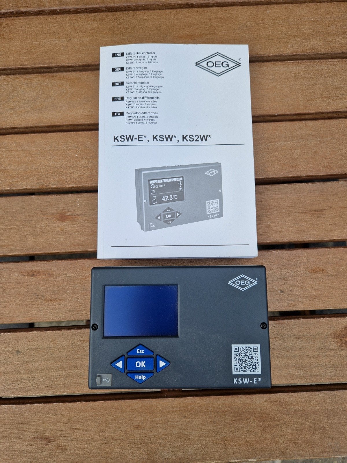 OEG KSW-E* Differentiaalregelaar zonneboiler, Doe-het-zelf en Verbouw, Verwarming en Radiatoren, Ophalen of Verzenden