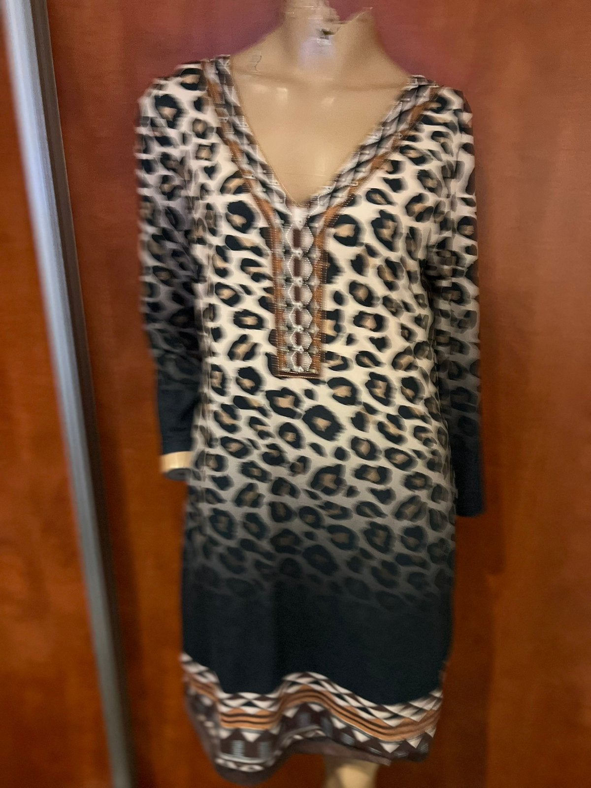 K-DESIGN jurk met kralen maat L zgan, Kleding | Dames, K-design, G, Maat 42/44 (L), Ophalen of Verzenden