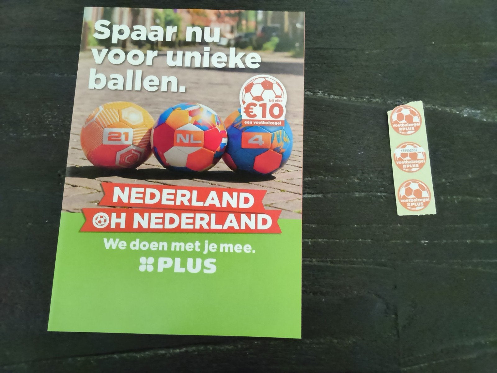 3 spaar zegels voetbalzegels Plus sparen unieke ballen, Verzamelen, Supermarktacties, Plus, Ophalen of Verzenden