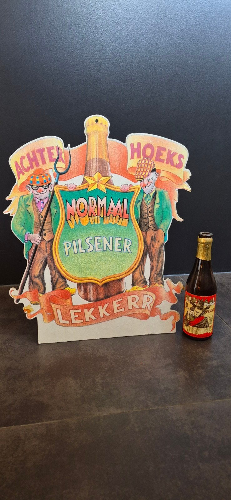 Achterhoeks Normaal Pilsener Lekker Reclamebord, Ophalen of Verzenden, Gebruikt
