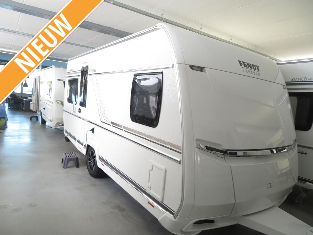 Fendt Tendenza 465 SFB +gratis Mover, Caravans en Kamperen, Overige typen, Koelkast, Fendt, 5 tot 6 meter