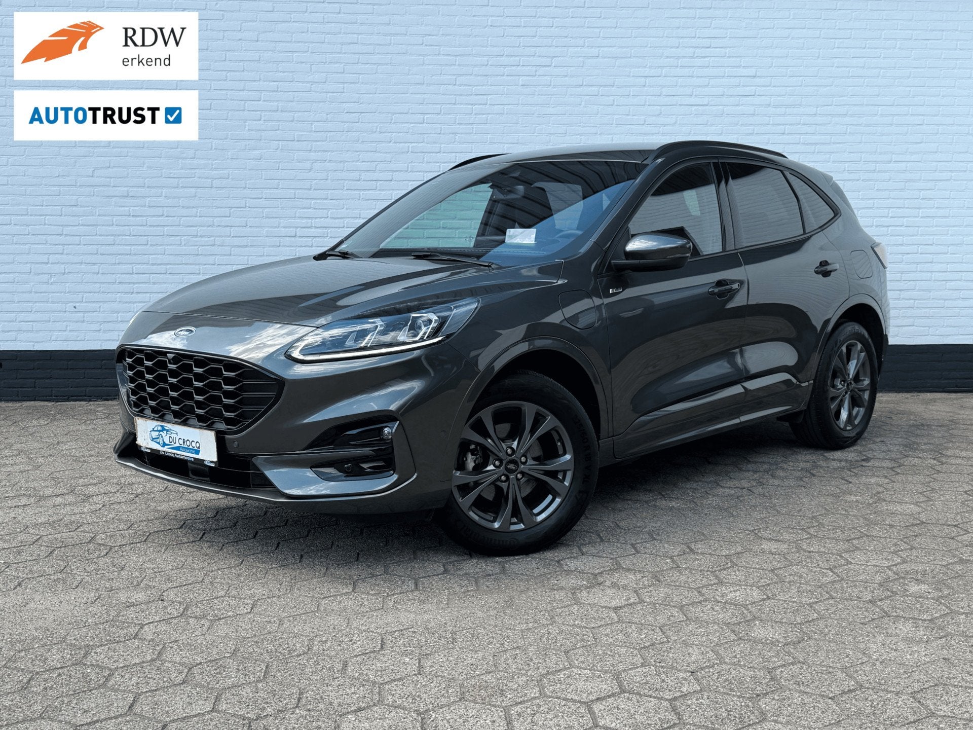 Ford Kuga 2.5 PHEV ST-Line ACC l HEAD-UP l CAMERA l TOPSTAAT, Auto's, Stof, Gebruikt, Zwart, 4 cilinders
