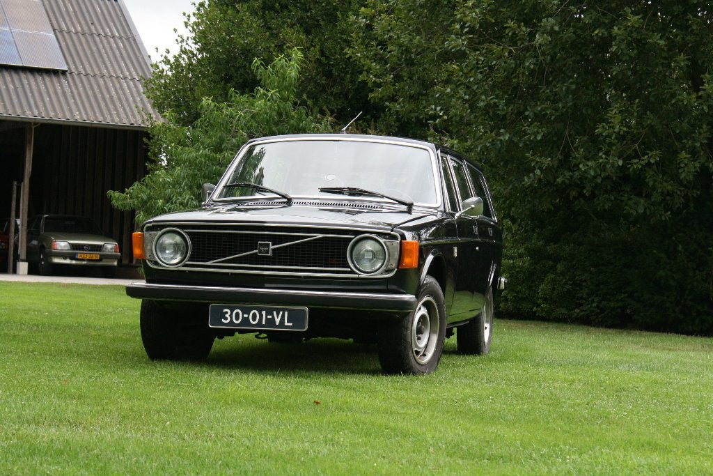 prachtige Volvo 145 LPG 1972 Nederlands geleverd, Auto's, Blauw, Stationwagon, Handgeschakeld, Grijs