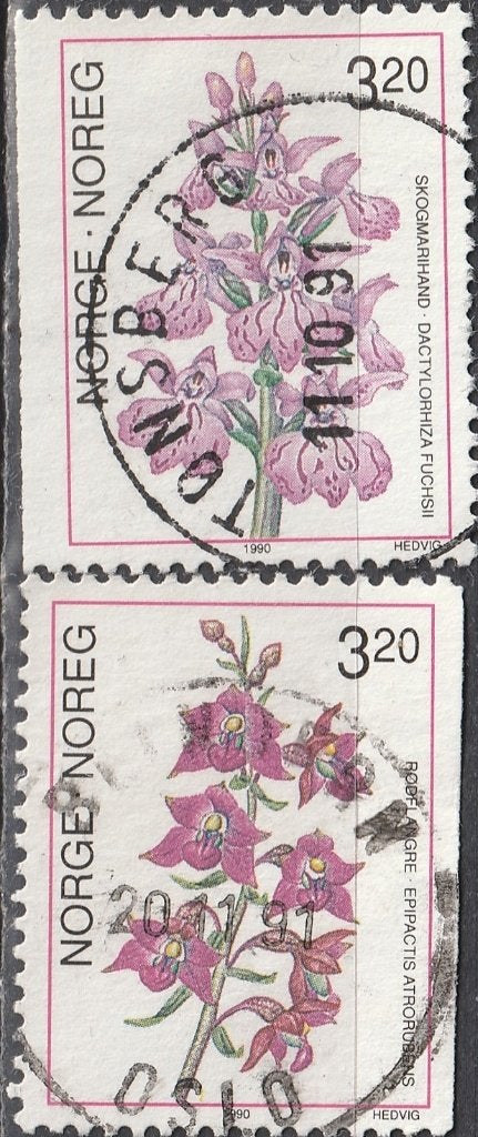 Noorwegen Michel nr. 1040-1041 Gebruikt, Postzegels en Munten, Postzegels | Europa | Scandinavië, Verzenden, Noorwegen, Gestempeld