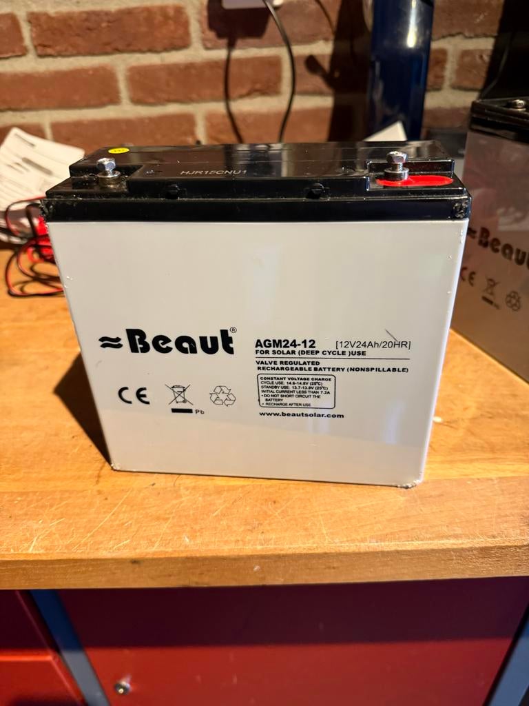 Beaut AGM24-12 accu 12V 24Ah, Ophalen, Gebruikt, Universele onderdelen