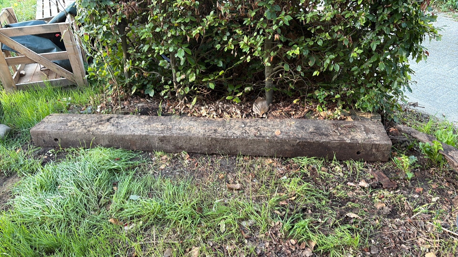 Houten biels, 248 cm, Tuin en Terras, Bielzen en Borders, Ophalen, 25 cm of meer, Biels, 200 cm of meer