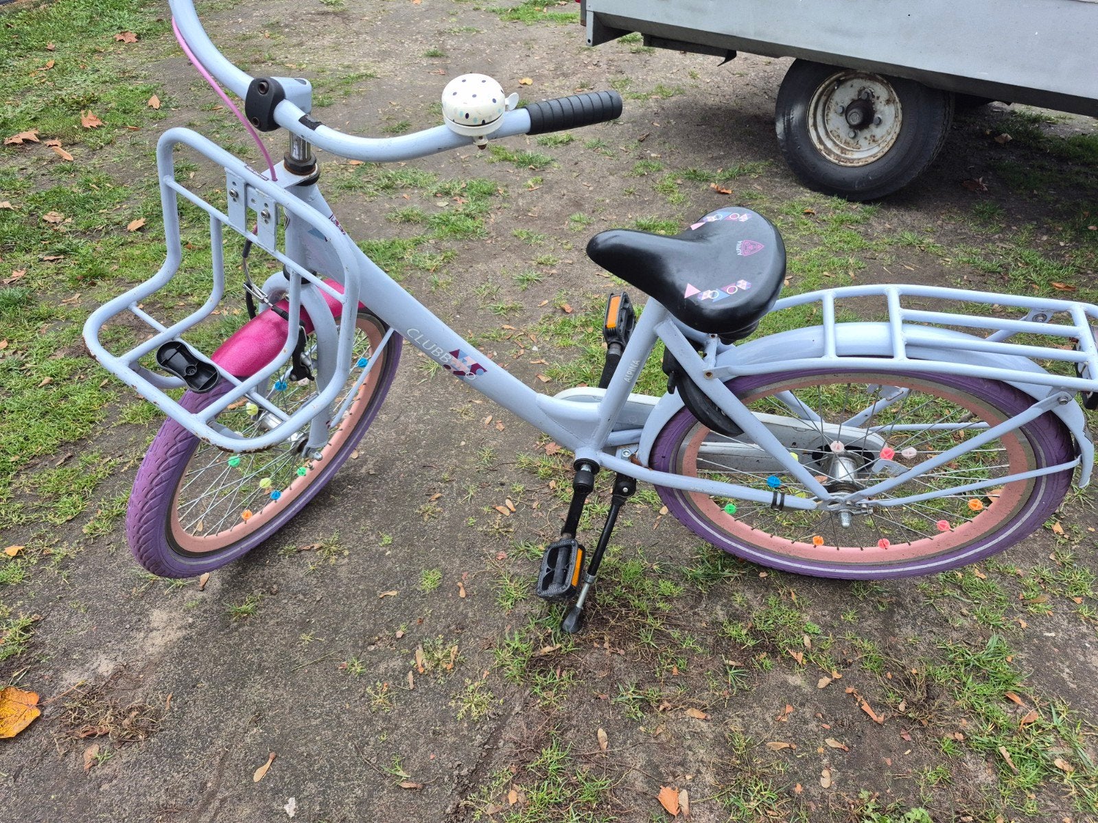 Kinderfiets Clubbie 24 inch - Paars, Ophalen, Terugtraprem, Clubbie, Gebruikt