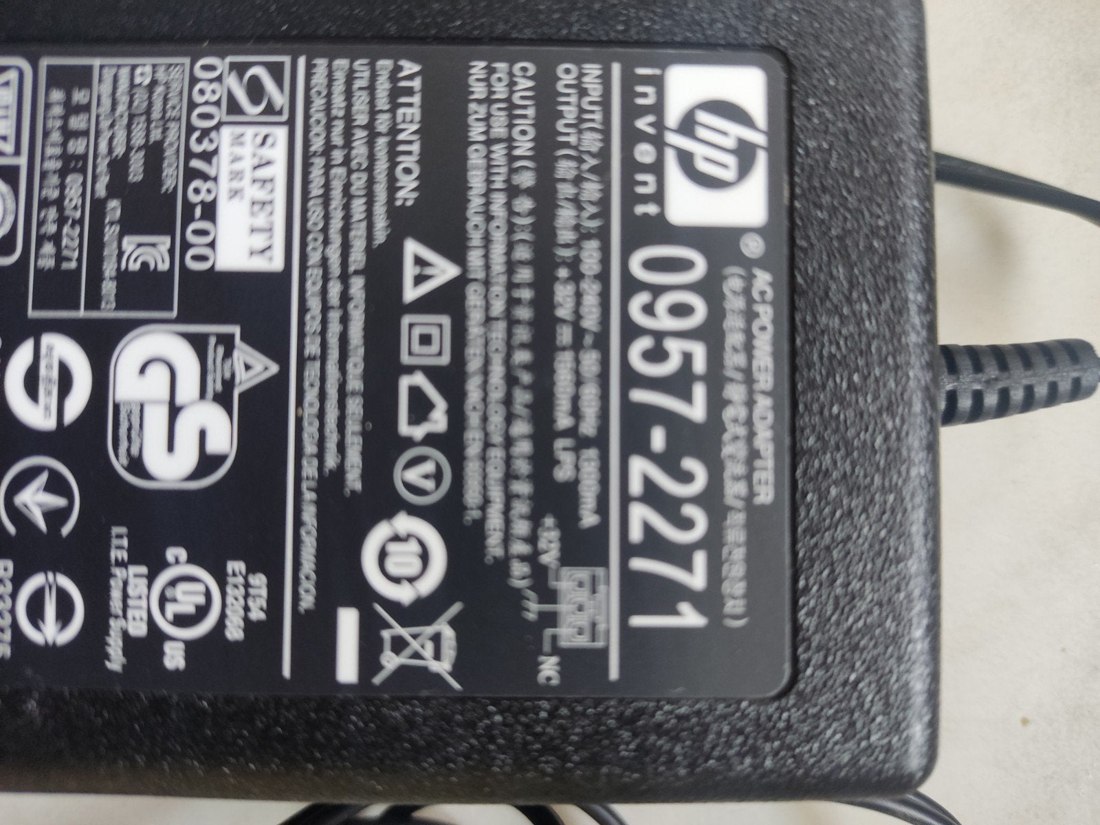 HP Power Adapter  32V, 1560mA, Ophalen of Verzenden, Gebruikt, HP
