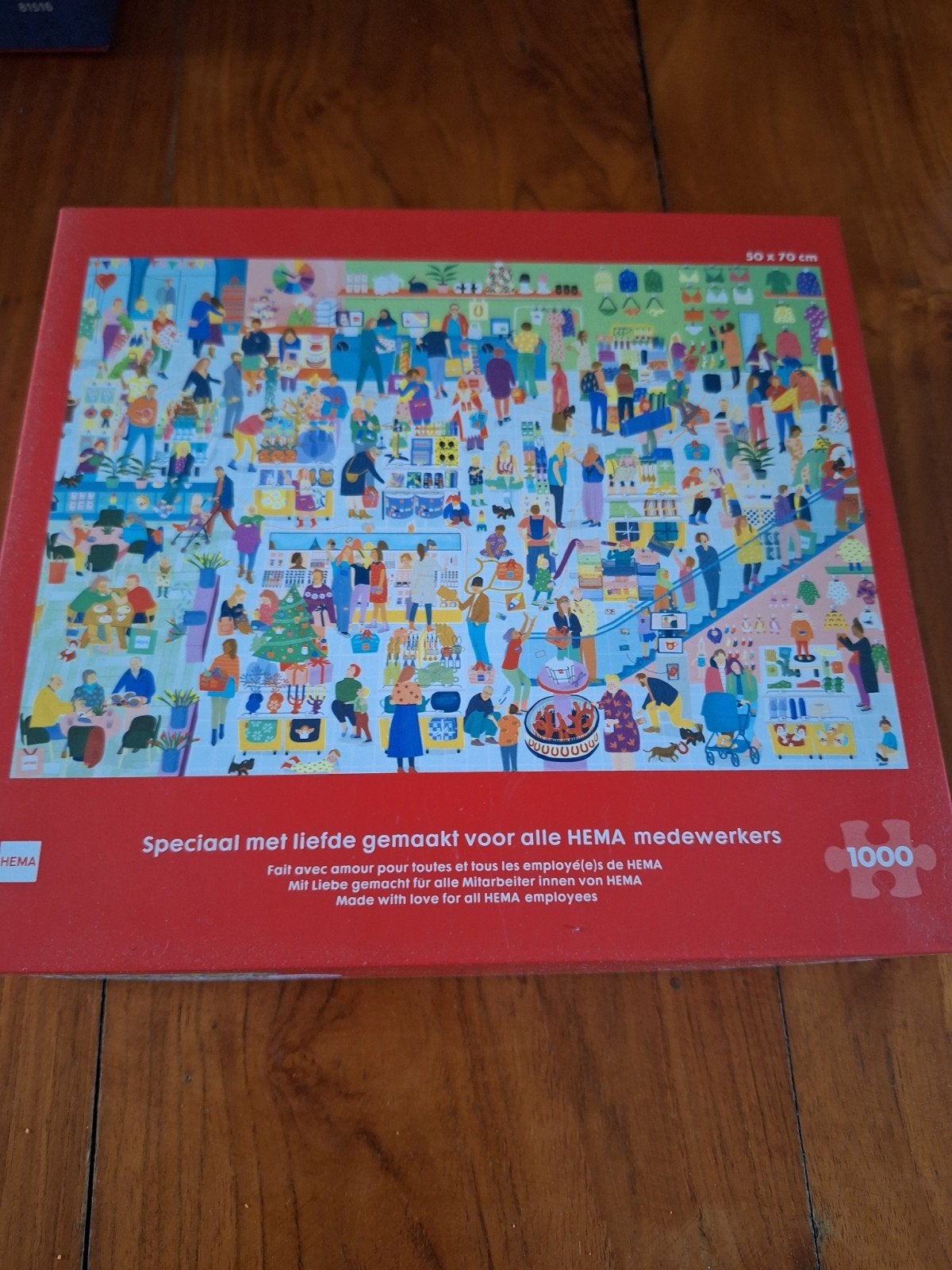 HEMA legpuzzel 1000 stukjes, Ophalen of Verzenden, 500 t/m 1500 stukjes, Zo goed als nieuw, Legpuzzel