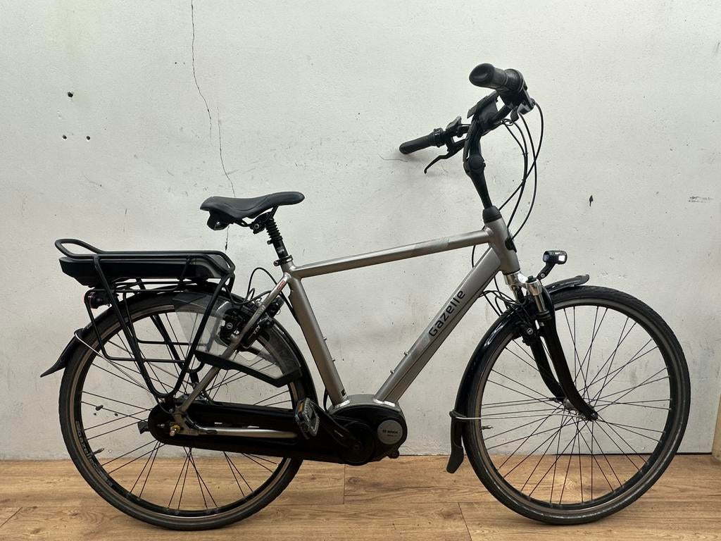 Elektrische Gazelle orange herenfiets bosch 53 cm, Fietsen en Brommers, Elektrische fietsen, 51 tot 55 cm, Ophalen, Zo goed als nieuw