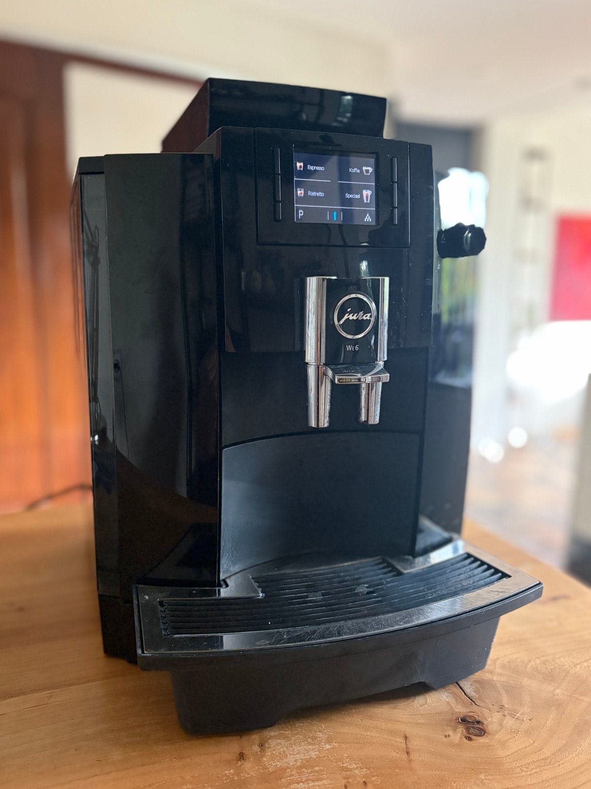Jura WE6 Piano Black volautomaat espressomachine, Ophalen, Gebruikt, Espresso apparaat, 10 kopjes of meer