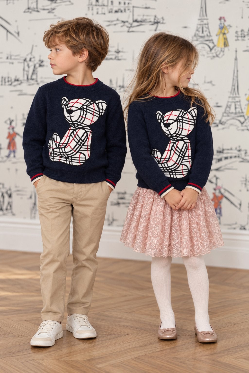 Burberry Thomas Bear wollen trui kind maat 6 (425 euro)