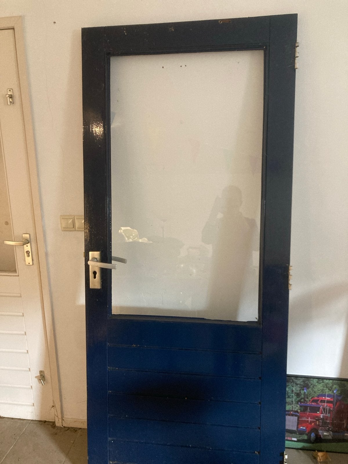 Zo goed als nieuwe deur - 88x201 cm, Doe-het-zelf en Verbouw, 80 tot 100 cm, Ophalen of Verzenden, Zo goed als nieuw, 200 tot 215 cm