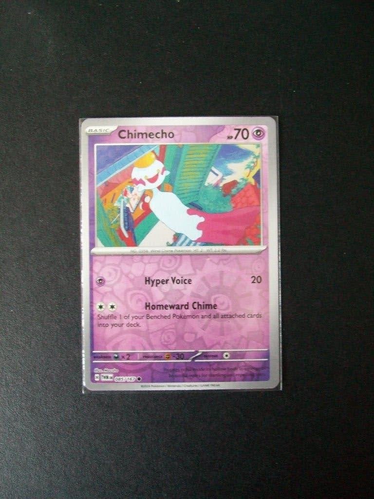 3932. Nieuwe Pokemon Kaart holofoil CHIMECHO HP 70 (085/167), Verzenden, Nieuw, Losse kaart, Foil