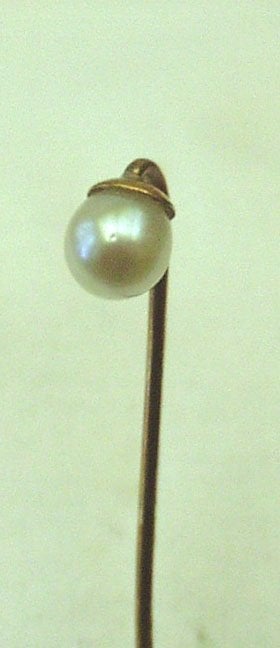 Dasspeld goud 18 kt parel., Ophalen of Verzenden, Goud, Overige typen