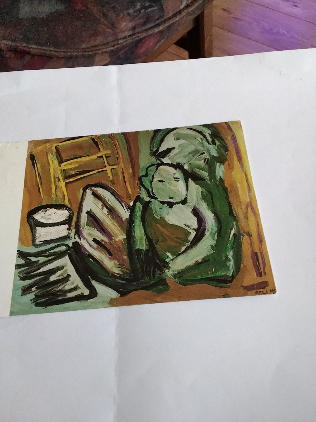 Karel Appel ansichtkaart 'Street-scene' (1981), Ophalen of Verzenden