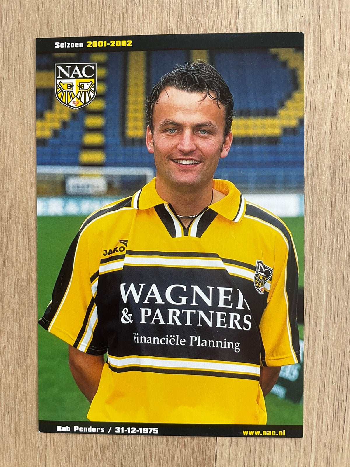 Fotokaart Rob Penders (NAC , RBC) ., Ophalen of Verzenden, Nieuw, NAC Breda, Spelerskaart