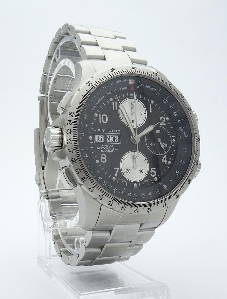 Hamilton Khaki Aviation X-Wind Chrono automatisch Nieuw., Sieraden, Tassen en Uiterlijk, Horloges | Heren, Staal, Staal, Polshorloge
