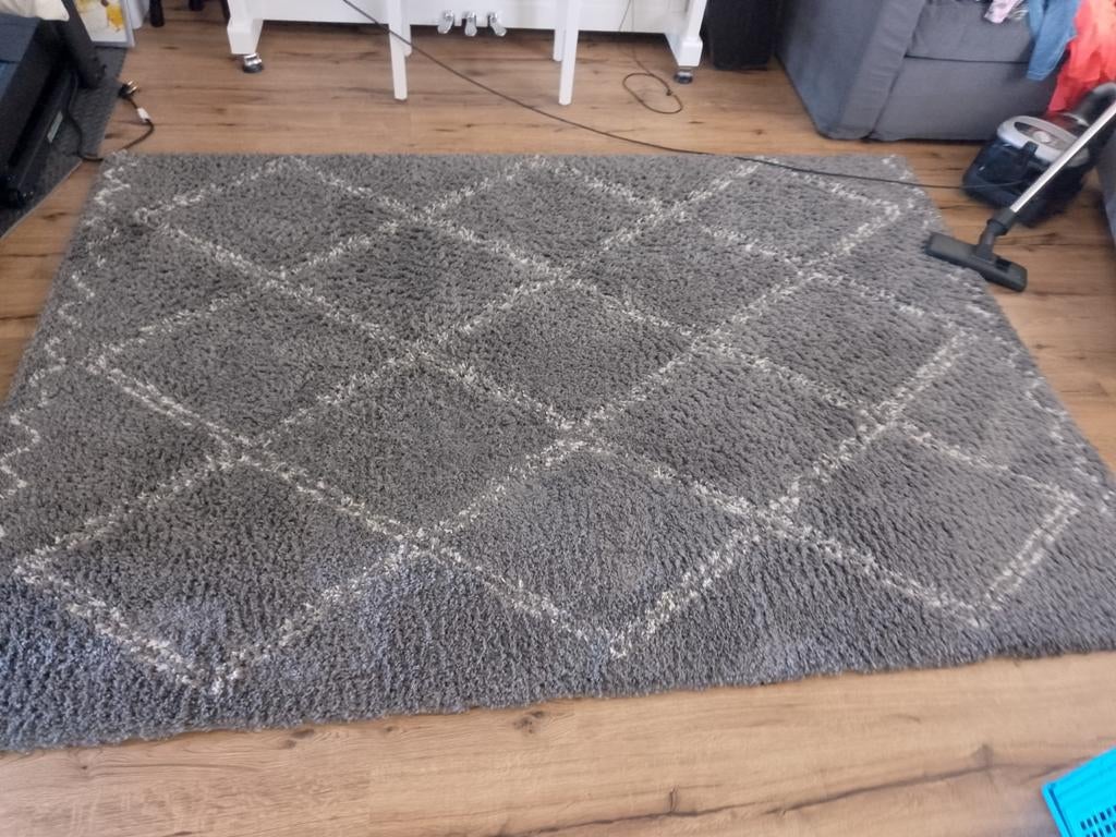 Twee x, mooi grijs tapijten 160/230 - Karwei Varamin, Gebruikt, 200 cm of meer, Ophalen of Verzenden, Grijs