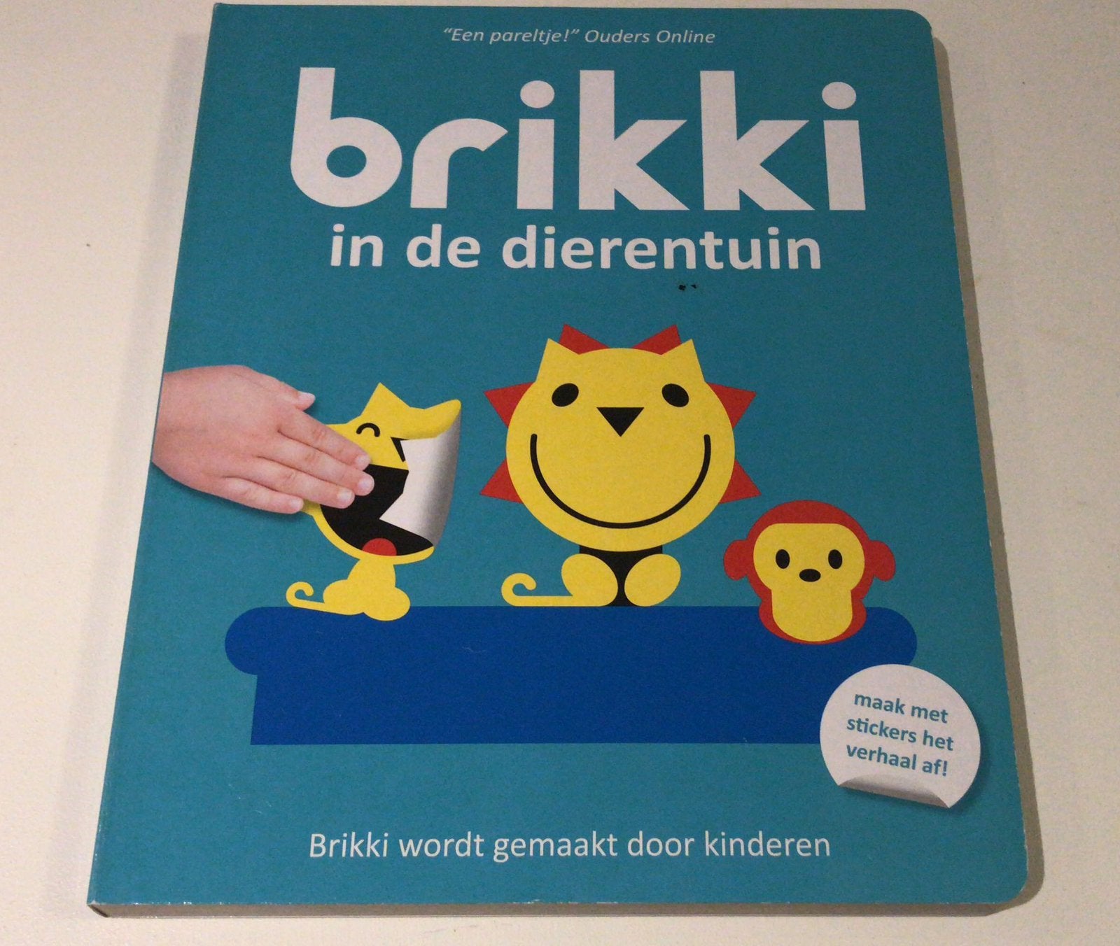 ACTIE Boek Brikki in de dierentuin educatief raamstickers, Ophalen of Verzenden, Gebruikt, Taal en Lezen