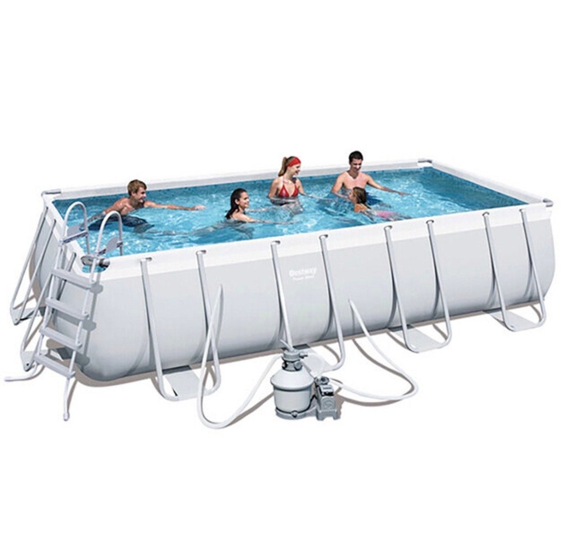 Bestway Opzetzwembad 5,49  2,74  1,22 m met zandfilterpomp, Tuin en Terras, Gebruikt, 200 tot 300 cm, Rechthoekig, Ophalen