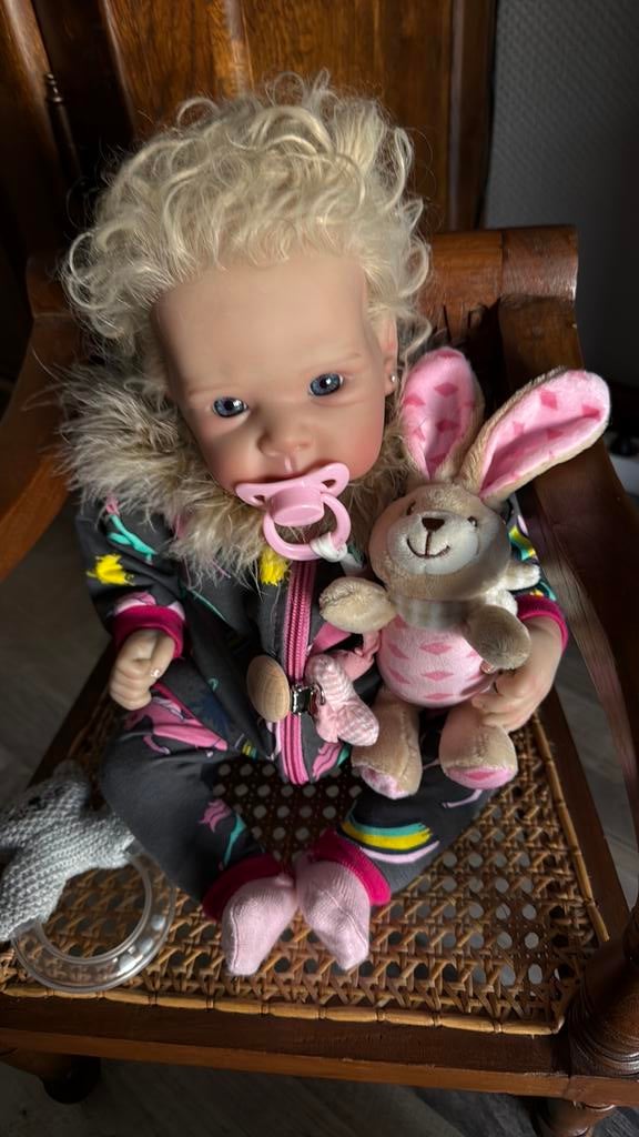 Reborn pop Betty, Ophalen of Verzenden, Zo goed als nieuw, Pop