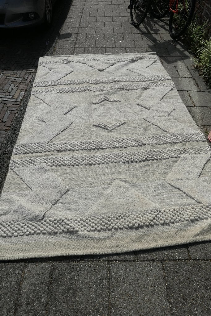 wollen vloerkleed 169x270cm, Ophalen, Gebruikt, 150 tot 200 cm, 200 cm of meer
