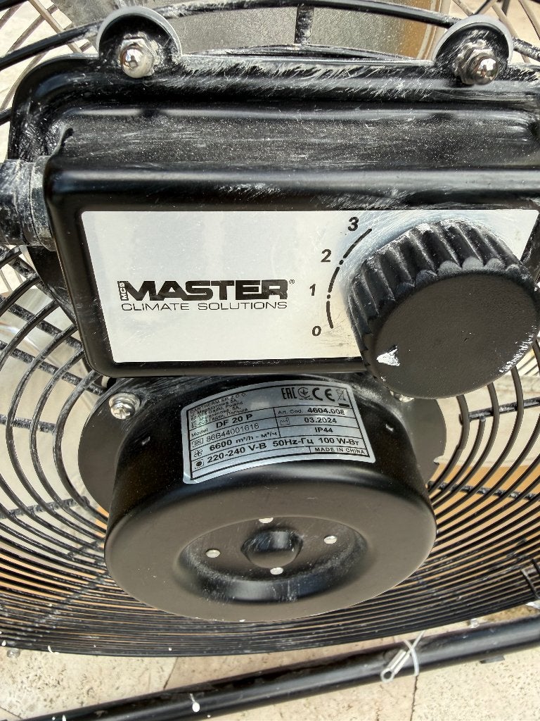 Master DF 20 P professionele bouwventilator 6600 m³/u, Ophalen, Gebruikt, Vloerventilator