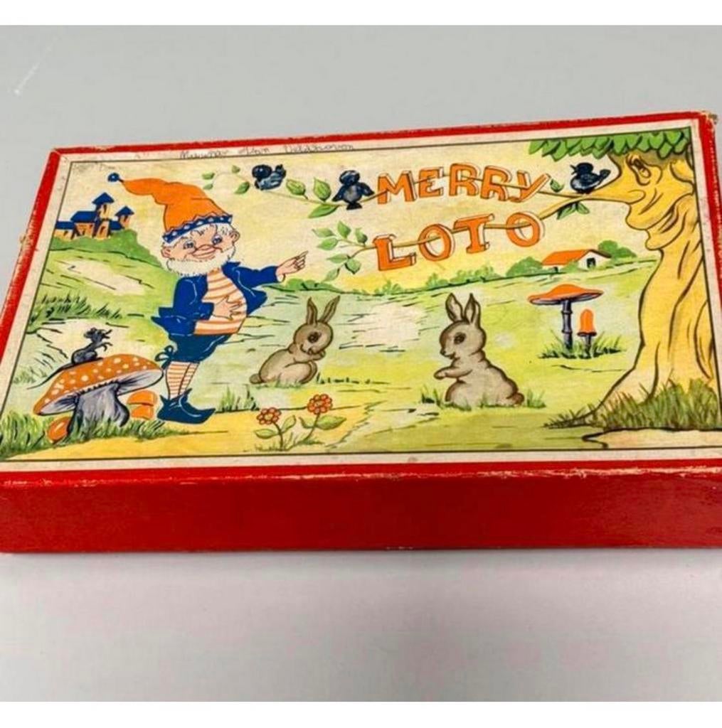 1950 antiek Vintage Bingospel, Merry Loto zeldzaam bingo, Ophalen of Verzenden
