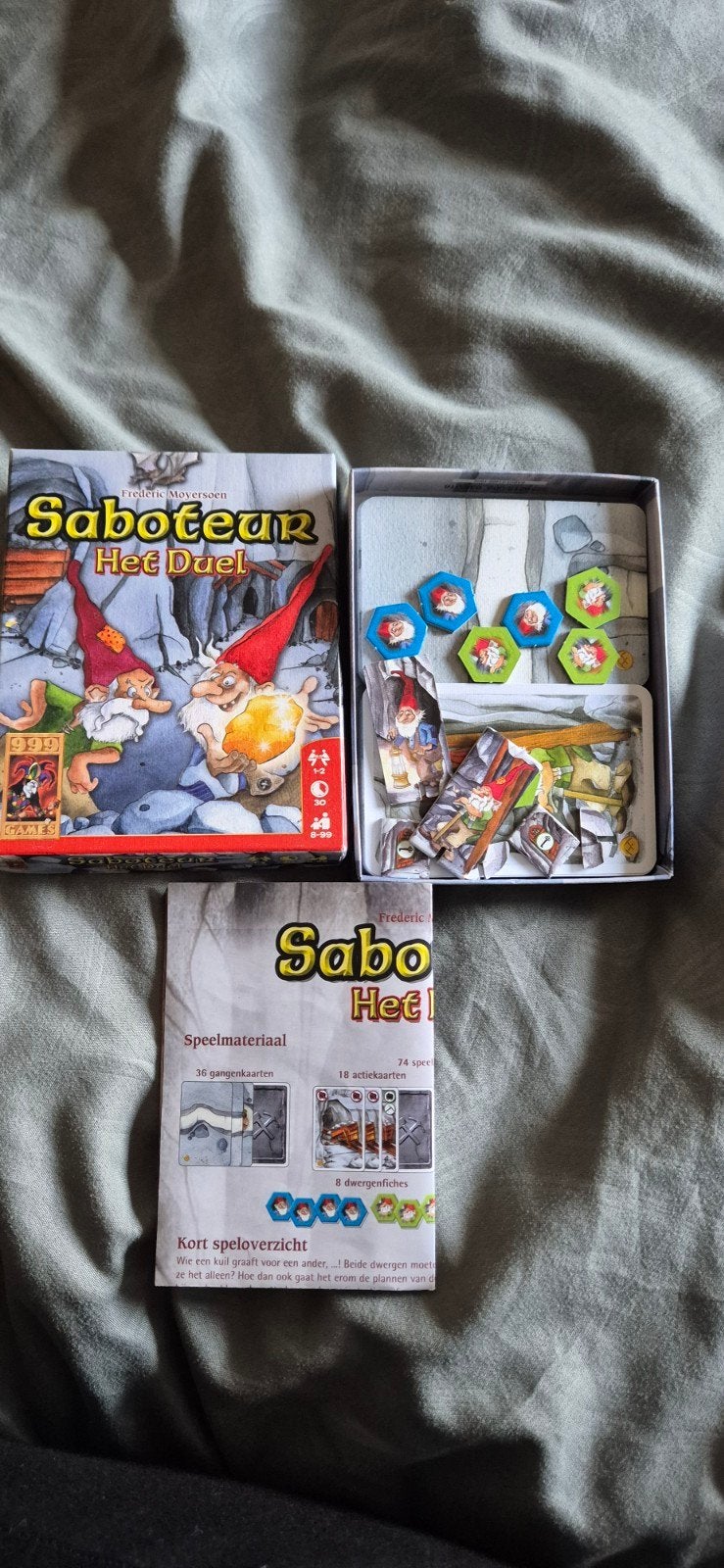 Saboteur Het Duel - Zo goed als nieuw, Een of twee spelers, Ophalen of Verzenden, Zo goed als nieuw