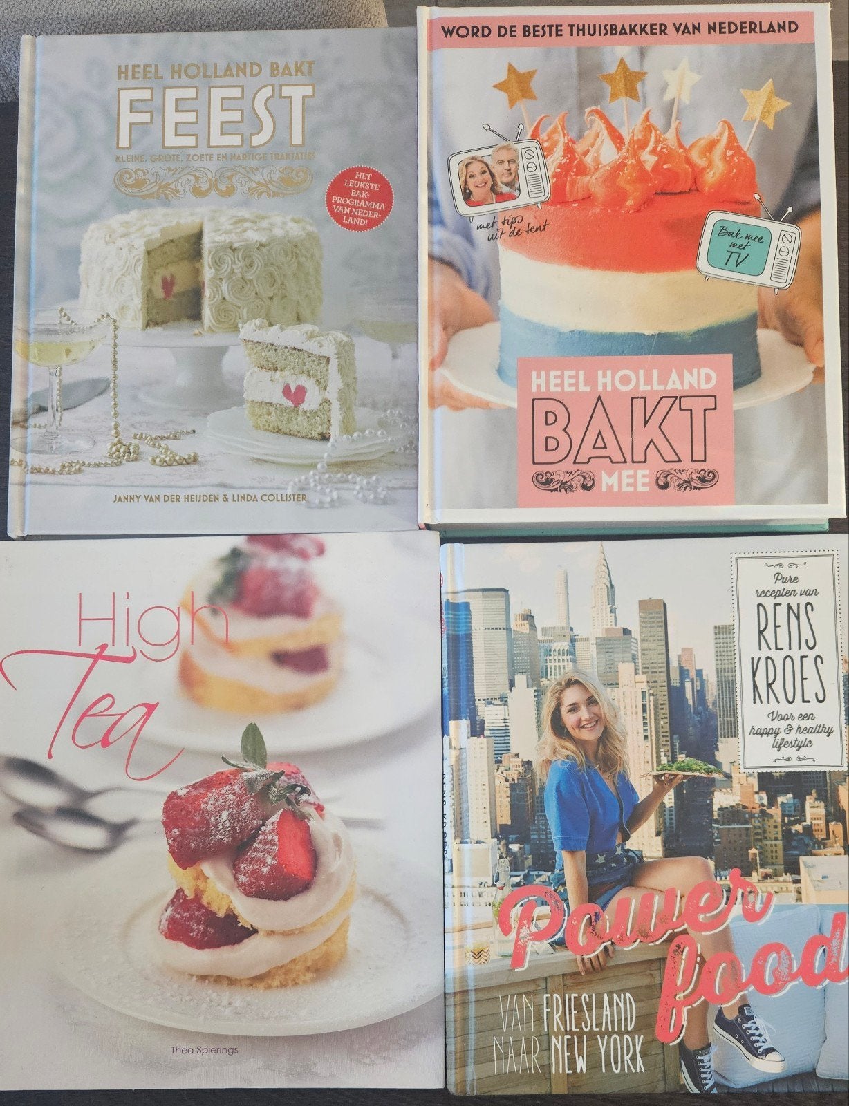 Diverse kookboeken: Bakken, High Tea en Power Food, Boeken, Ophalen of Verzenden, Zo goed als nieuw