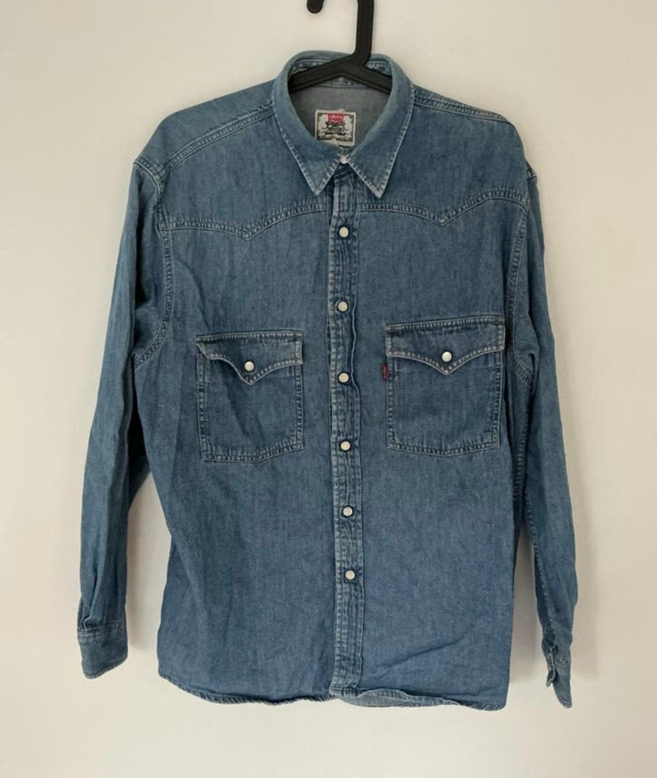 Levi’s spijkerjas, maat L, Kleding | Dames, Blouses en Tunieken, Verzenden, Zo goed als nieuw, Maat 42/44 (L), Blauw