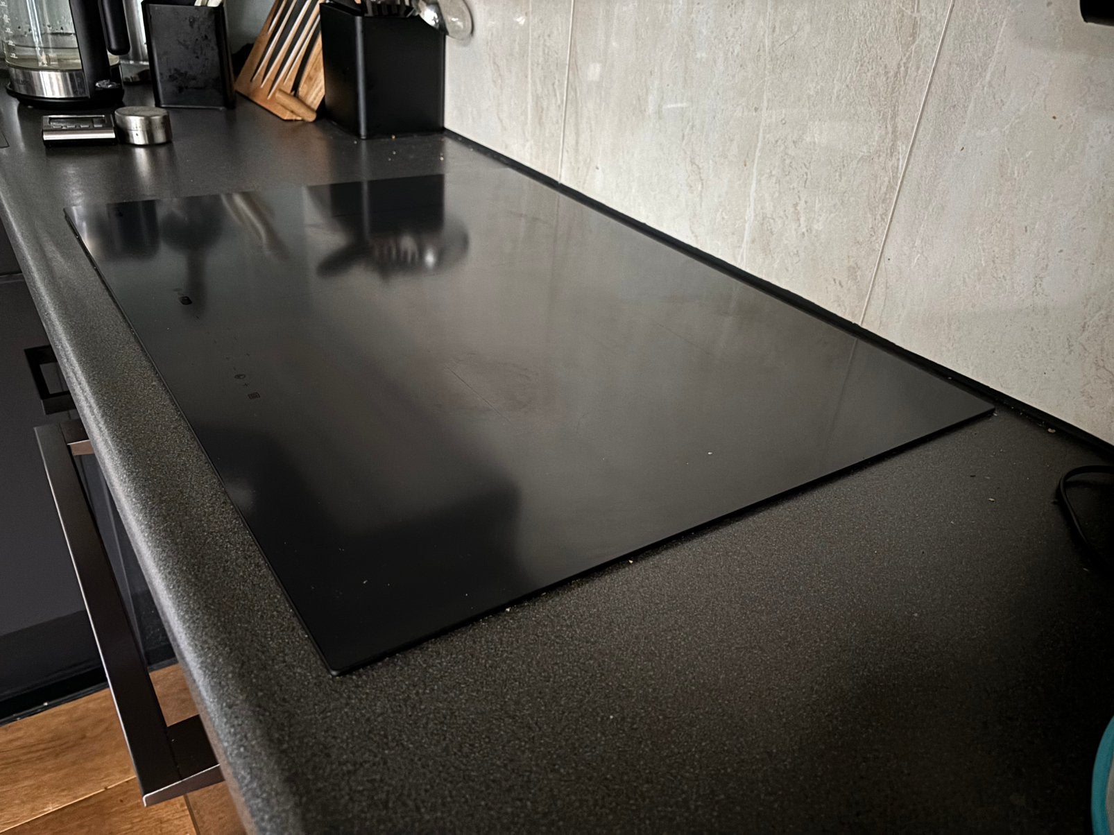 Inductiekookplaat Etna KIF670ds mat 70cm, Witgoed en Apparatuur, Kookplaten, Ophalen, 4 kookzones, Zo goed als nieuw, Inbouw