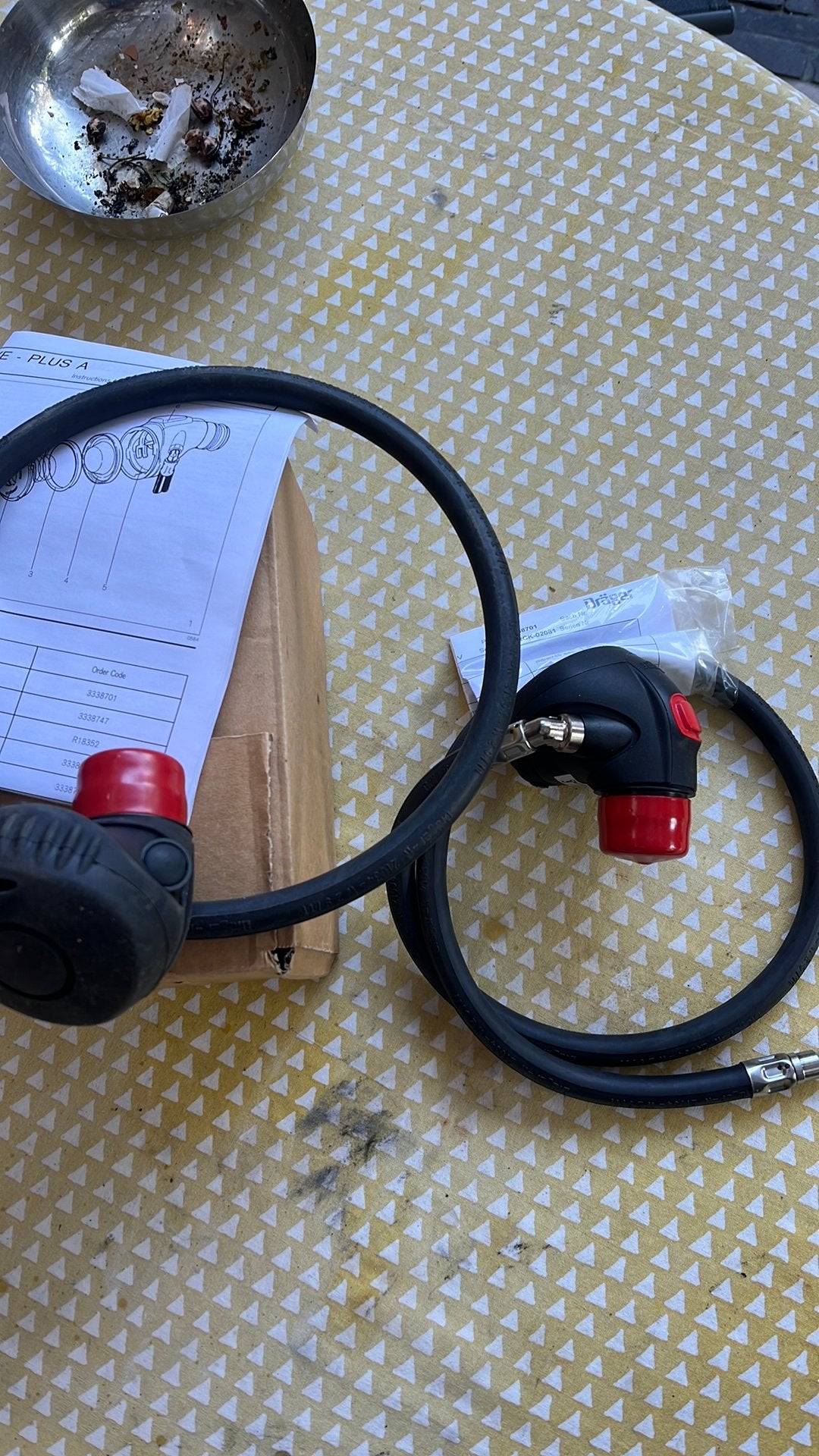 4x dräger lucht aansluit slang voor vol gelaatmasker, Doe-het-zelf en Verbouw, Adembescherming, Ophalen of Verzenden, Nieuw