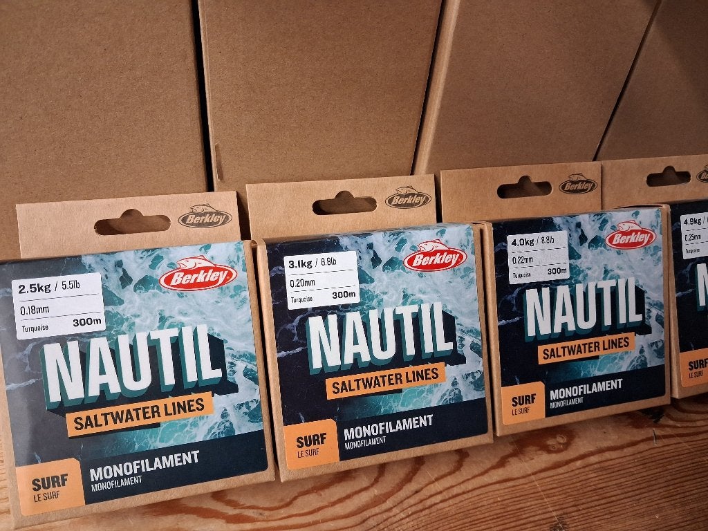 Berkley Nautil Surf Mono (300m) diverse maten...Nieuw!, Tinstraat, Overige typen, Nieuw, Ophalen of Verzenden
