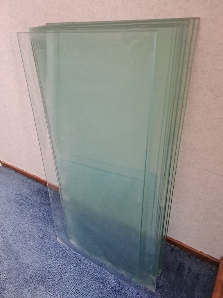 Glasplaten 10stuks, Ophalen, Gebruikt, Glas