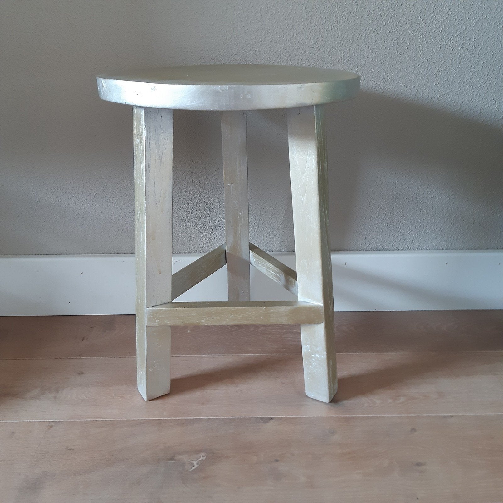 houten krukje, Ophalen, Gebruikt, Hout