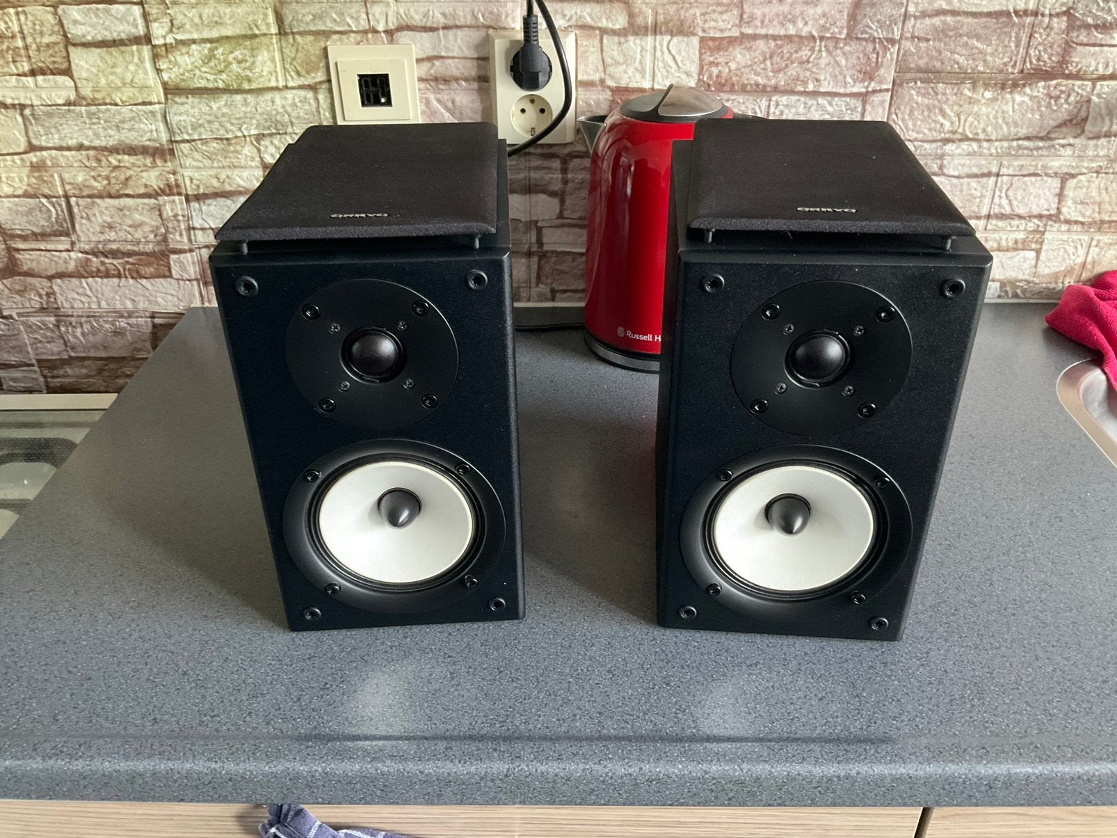 Onkyo D-045. In prima staat  lees info en zie foto’s, Stereo speakers, Gebruikt, 60 tot 120 watt, Basreflex