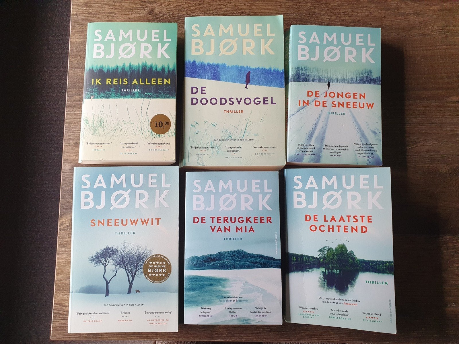 Samuel Bjork 6 stuks detectives complete serie, Boeken, Ophalen of Verzenden, Gelezen, Samuel Bjørk