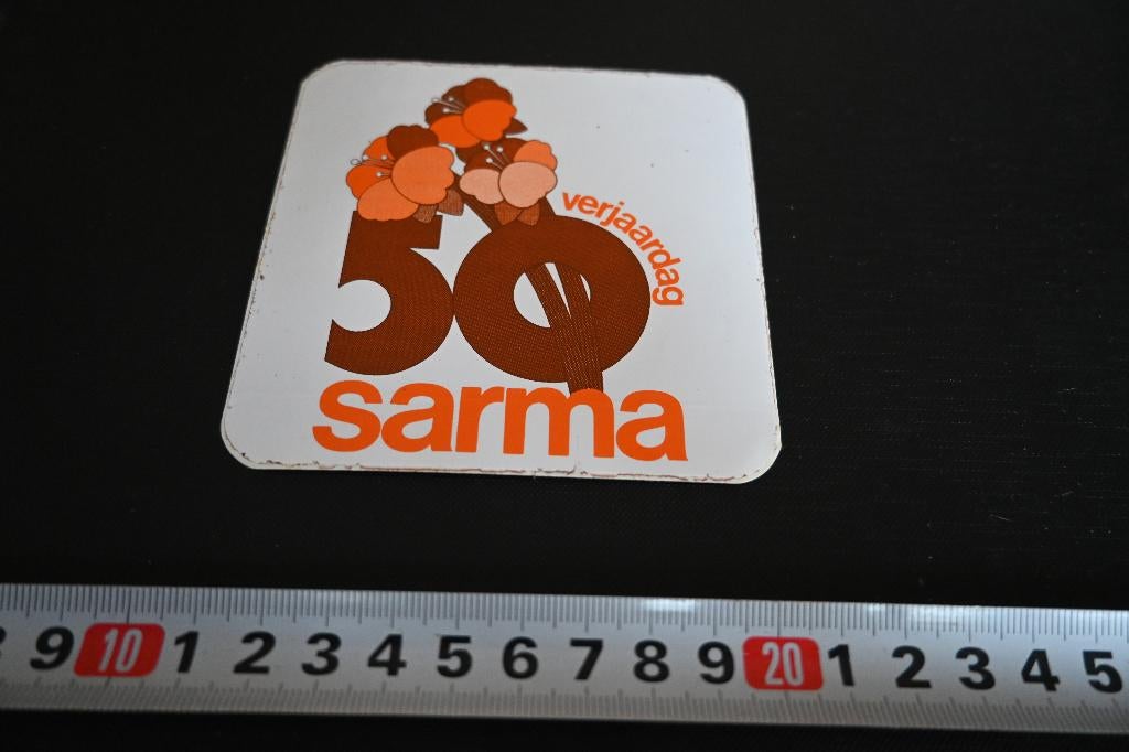 sticker Verjaardag 50 SARMA *, Ophalen, Zo goed als nieuw, Sticker