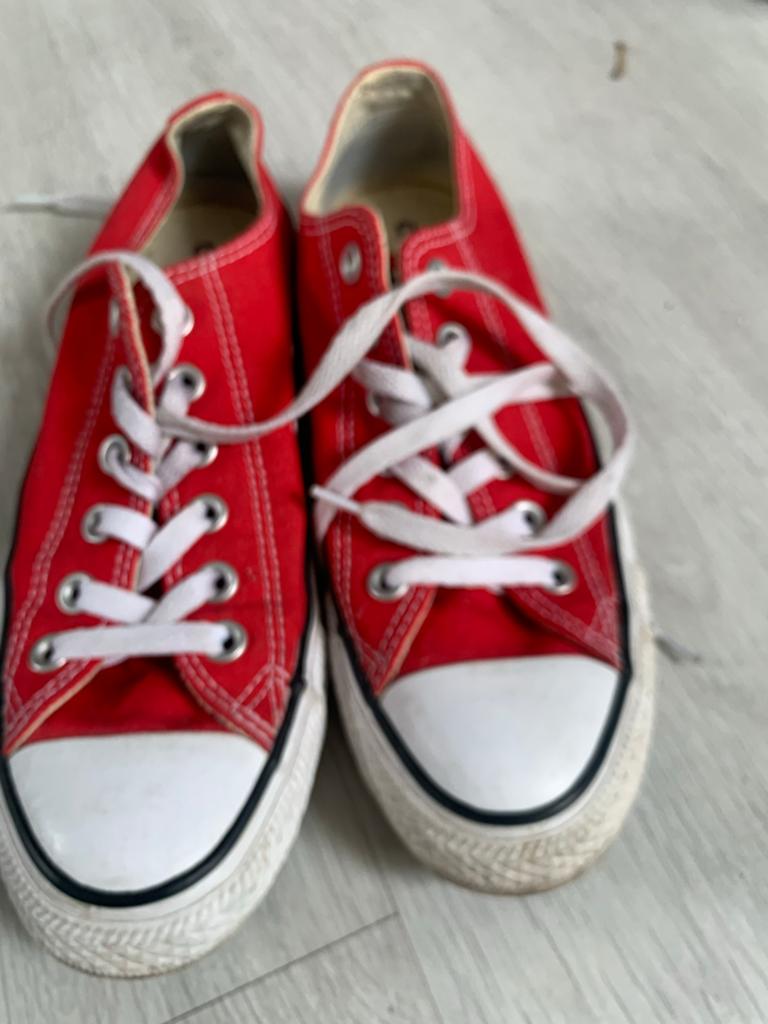 Rode Converse All Star Sneakers - Maat 38, Ophalen of Verzenden, Gedragen, Rood, Sneakers of Gympen